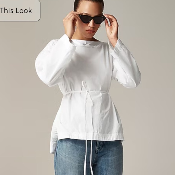 J crew Ciel top in cotton poplin - Picture 1 of 5